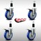 Service Caster 5'' SS Blue Poly Swivel 1-3/8'' Expanding Stem Caster Set Total Lock Brake, 4PK SCC-SSEXTTL20S514-PPUB-BLUE-138-4 - alternate 3